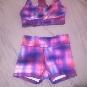 Sports bra and shorts